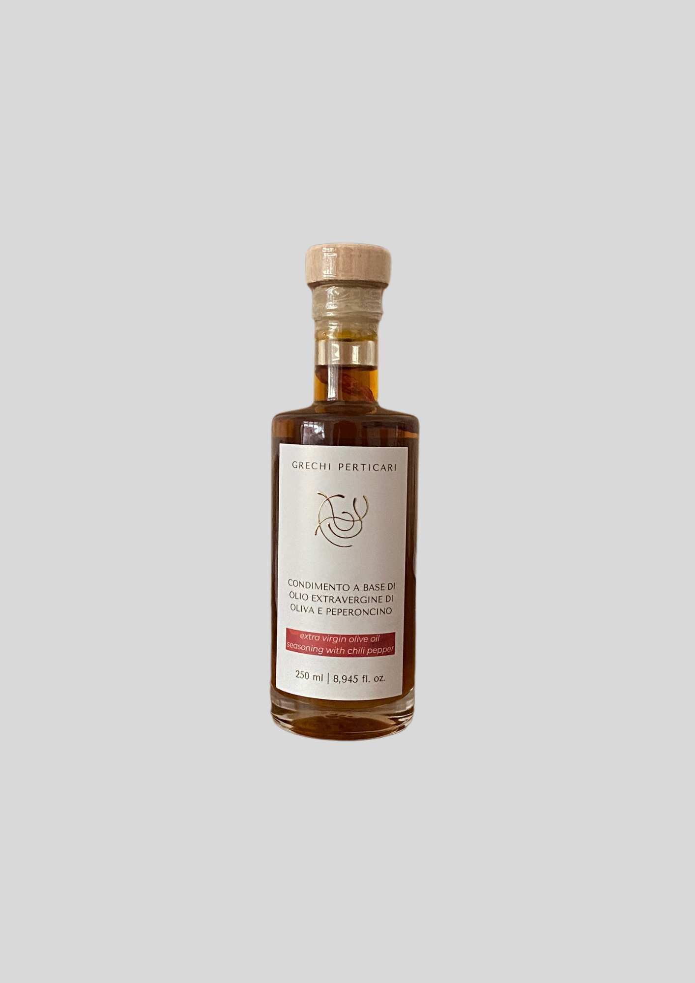 Olio d'oliva aromatizzato al Peperoncino